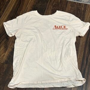 Disney Cream T-Shirt with Orange Text